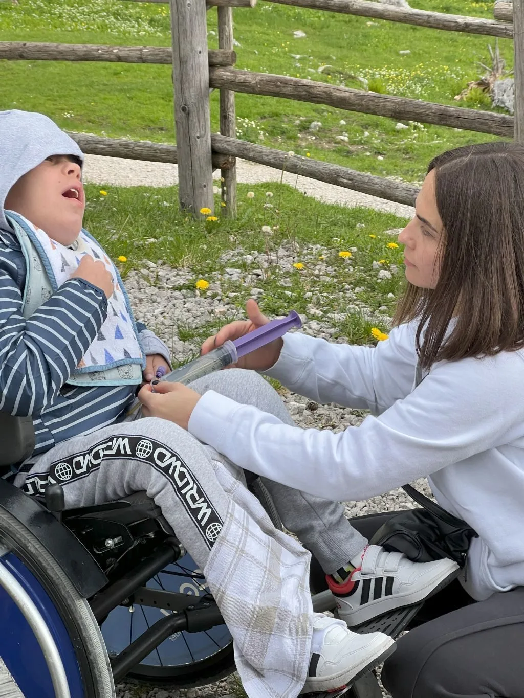 Füttern durch die Magensonde