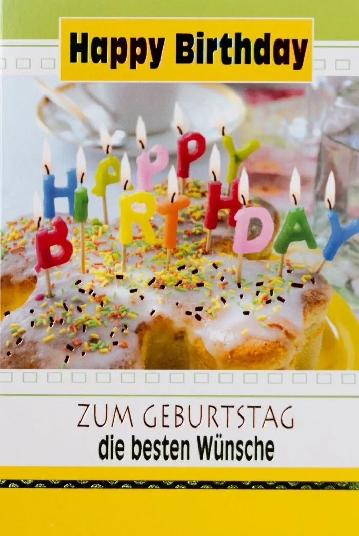 Bunte Geburtstagstorte