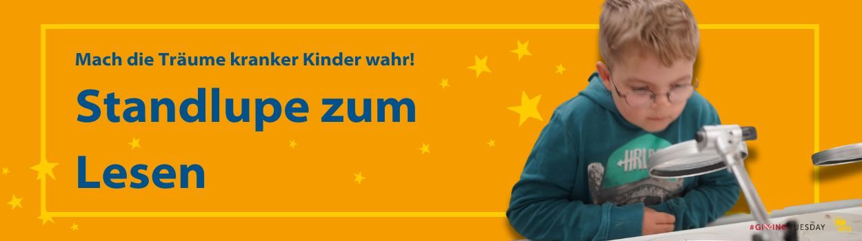 GivingTuesday2024 Header Erfülle einen Wunsch eines schwer kranken MPS-Kindes! MPS-Kind drückt hoffend die Augen zusammen, liegt auf den Armen des Papas | MPS-Austria